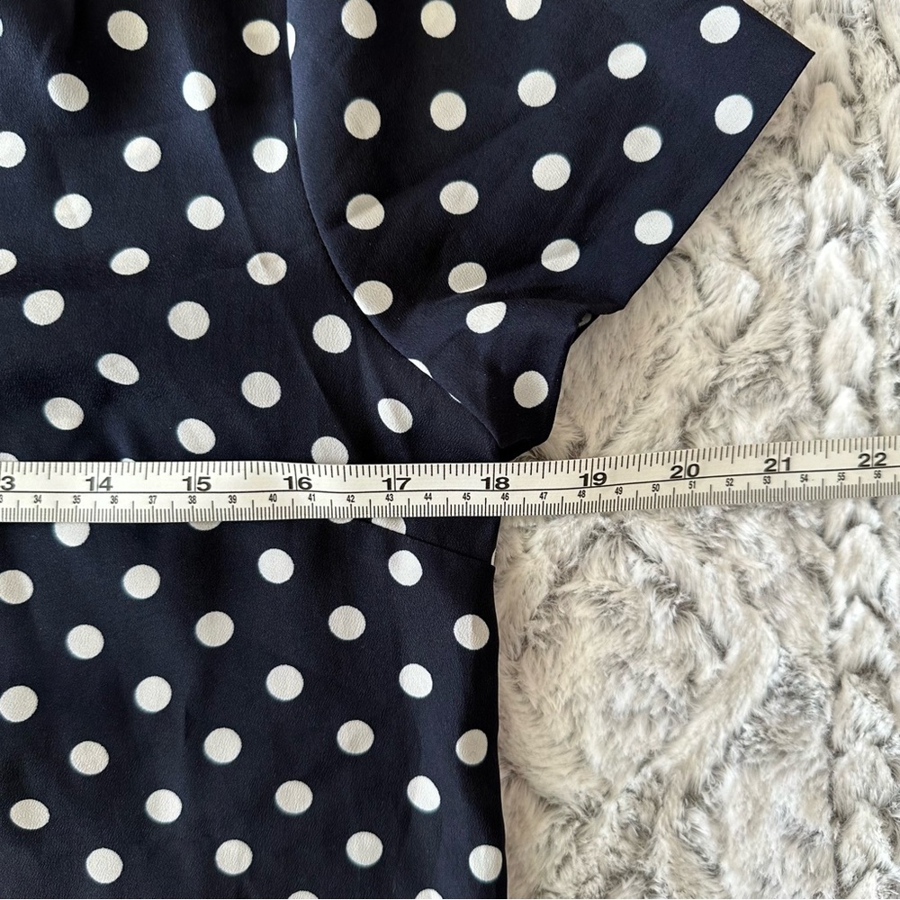 J. Crew Polka Dot Short Sleeve Blouse - Picture 9 of 10